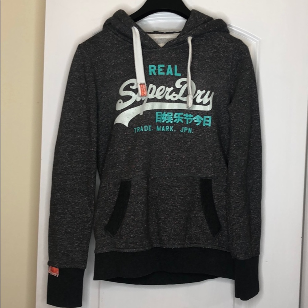 Vintage SuperDry Premium Entry Fleece hooded swter